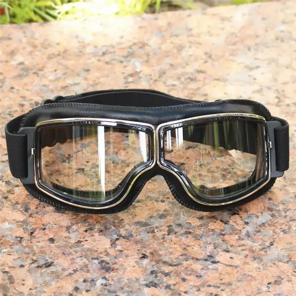 Steampunk Aviator Goggles - Retro Motorcycle Windproof