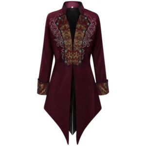 Victorian Vampire Tailcoat - Brocade Gothic Jacket