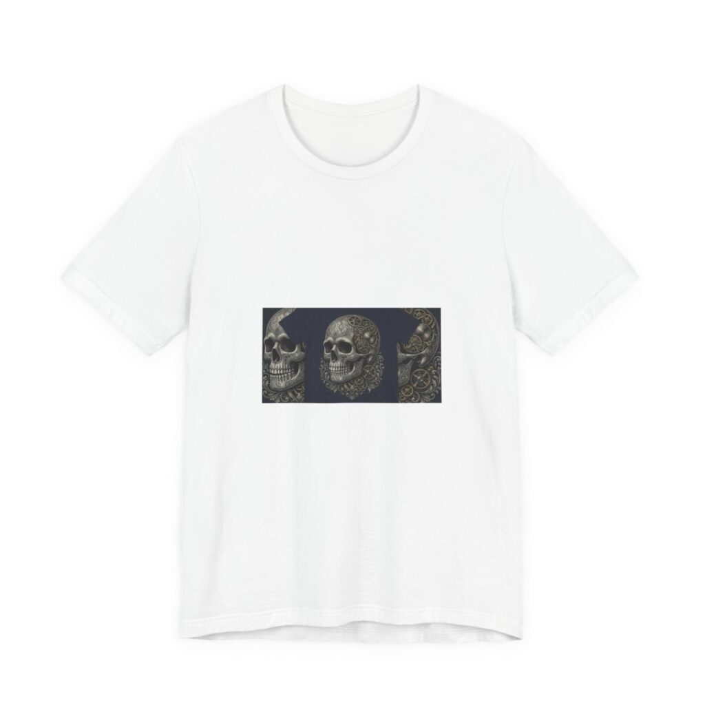 Clockwork Skull steampunk t-shirt artwork