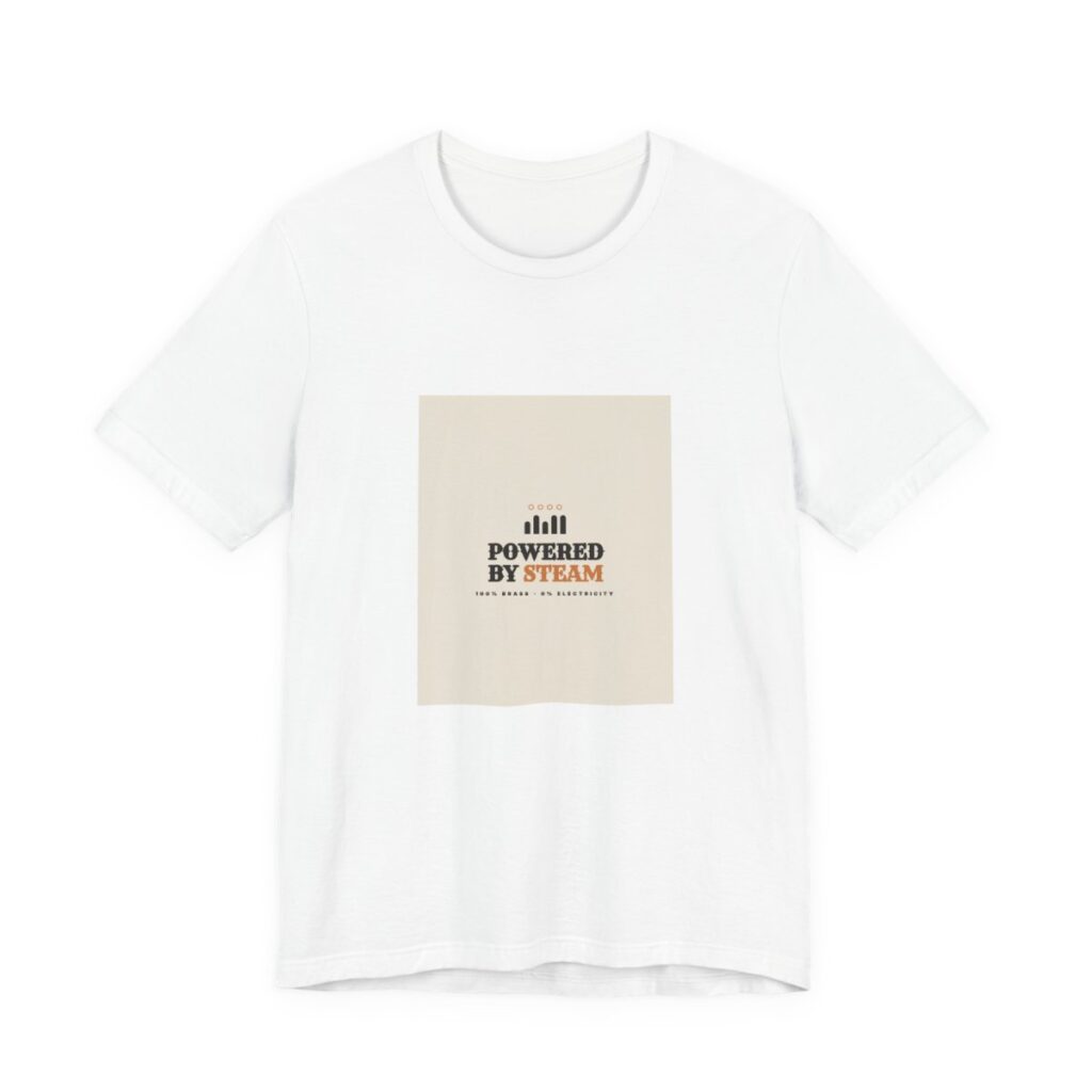 Powered by Steam - Steampunk Unisex T-Shirt - steampunk t-shirt