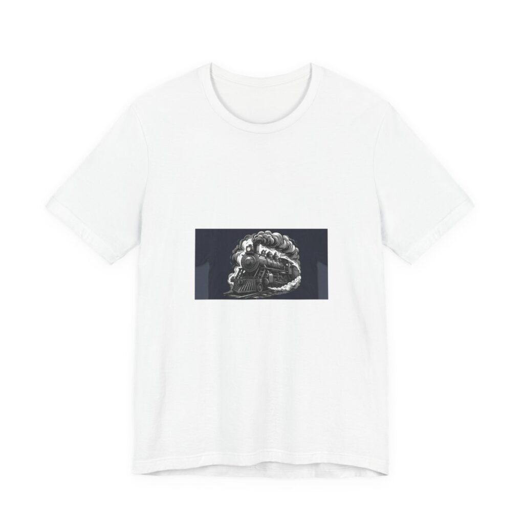 Steam Locomotive steampunk t-shirt artwork
