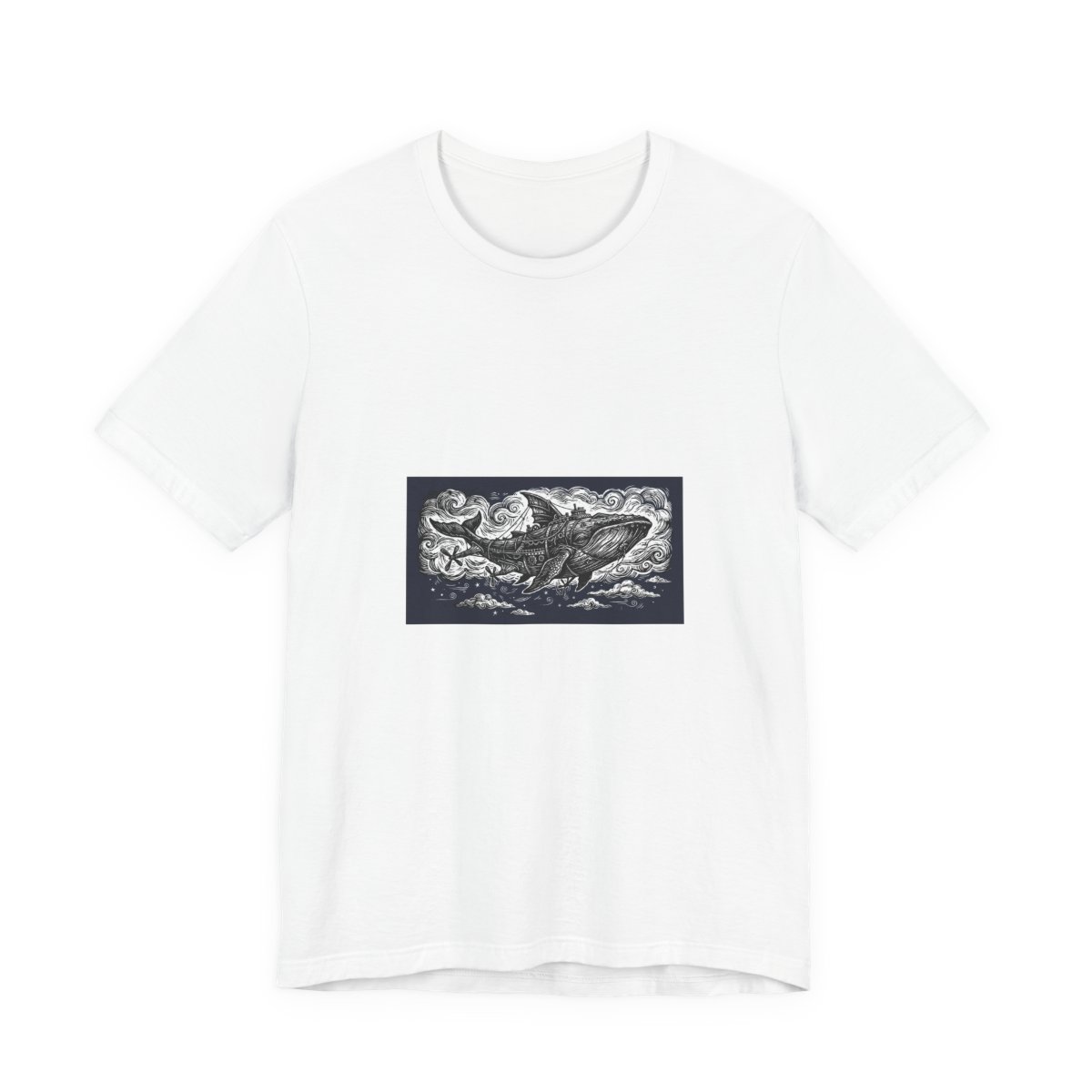 Whale Airship steampunk t-shirt artwork